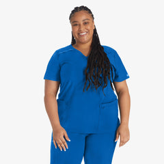 Women's EDS Essentials Mock Wrap Scrub Top