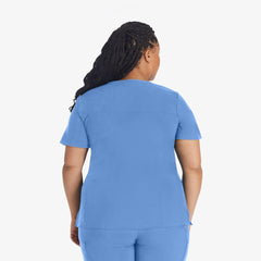 Women's EDS Essentials Mock Wrap Scrub Top