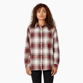 Women's Plaid Flannel Long Sleeve Shirt