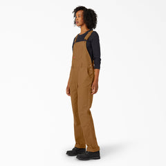Women's Straight Fit Duck Double Front Bib Overalls