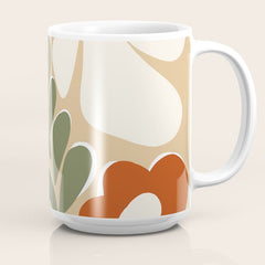 70s boho botanical flowers Coffee Mug