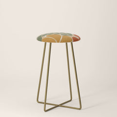 70s boho botanical flowers Stool