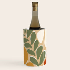 70s boho botanical flowers Wine Chiller