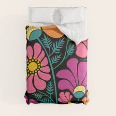 70s Disco Garden Comforter