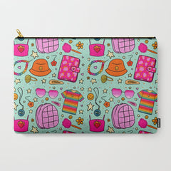 90's Things Print Carry All Pouch