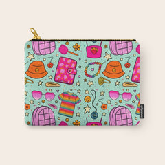 90's Things Print Carry All Pouch