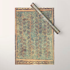 18th Century Indian Tree Textile Digital Art Painting Wrapping Paper