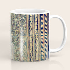 18th Century Indian Tree Textile Digital Art Painting Coffee Mug