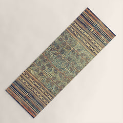 18th Century Indian Tree Textile Digital Art Painting Yoga Mat