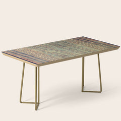 18th Century Indian Tree Textile Digital Art Painting Coffee Table