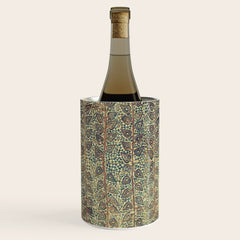 18th Century Indian Tree Textile Digital Art Painting Wine Chiller