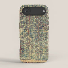 18th Century Indian Tree Textile Digital Art Painting iPhone Case