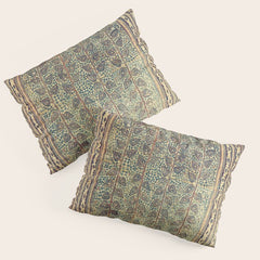 18th Century Indian Tree Textile Digital Art Painting Pillow Sham