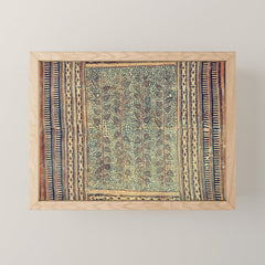 18th Century Indian Tree Textile Digital Art Painting Mini Art Print
