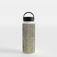 18th Century Indian Tree Textile Digital Art Painting Water Bottle