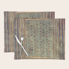 18th Century Indian Tree Textile Digital Art Painting Placemat