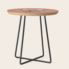 80s Vintage Cassette Mixed Tape Side Table
