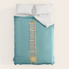 A Book Lover (blue) Duvet Cover