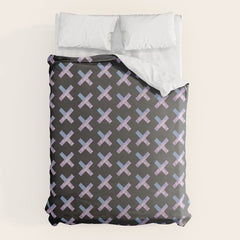 2010s era egirl x pattern Duvet Cover