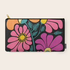 70s Disco Garden Carry All Pouch