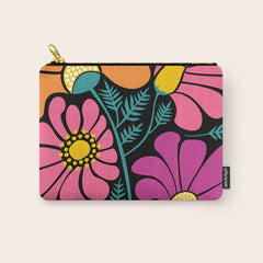 70s Disco Garden Carry All Pouch