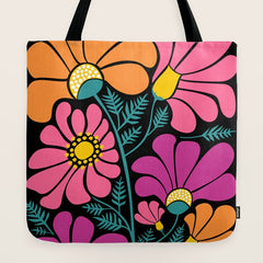 70s Disco Garden Tote Bag