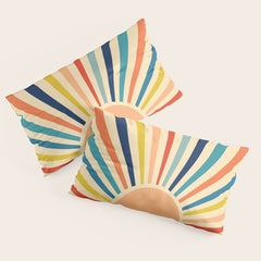 60s retro sun Pillow Sham
