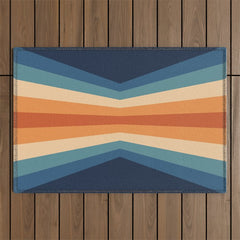 70's Retro Reflection Outdoor Rug