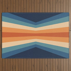 70's Retro Reflection Outdoor Rug