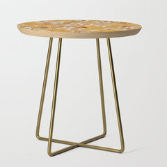 70s Floral Pattern Side Table