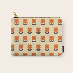 70s Flower Pattern #2 Carry All Pouch