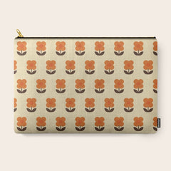 70s Flower Pattern #2 Carry All Pouch