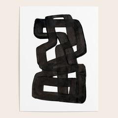 Boulder' Mid Century Modern Fun Abstract Shapes Poster