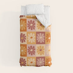 70's Daisy Bloom Duvet Cover