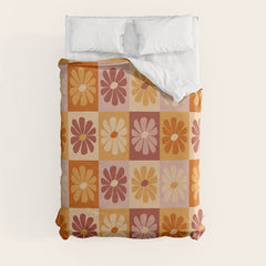 70's Daisy Bloom Duvet Cover