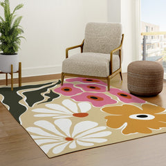70's Retro garden Rug