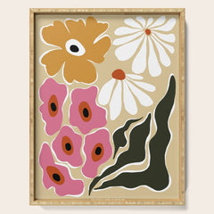 70's Retro garden Serving Tray