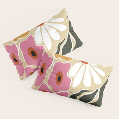 70's Retro garden Pillow Sham