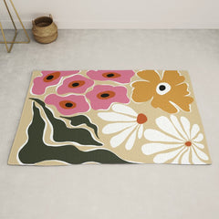 70's Retro garden Rug