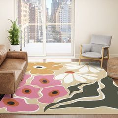 70's Retro garden Rug