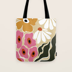 70's Retro garden Tote Bag
