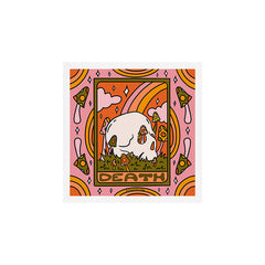 13. Death Tarot Mushroom Art Print