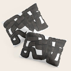 Boulder' Mid Century Modern Fun Abstract Shapes Pillow Sham