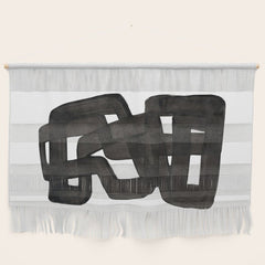 Boulder' Mid Century Modern Fun Abstract Shapes Wall Hanging