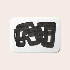 Boulder' Mid Century Modern Fun Abstract Shapes Bath Mat