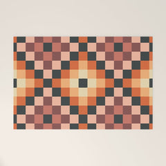 70s color squares pattern Welcome Mat