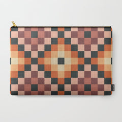 70s color squares pattern Carry All Pouch