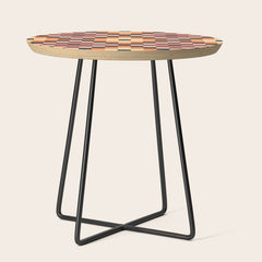 70s color squares pattern Side Table