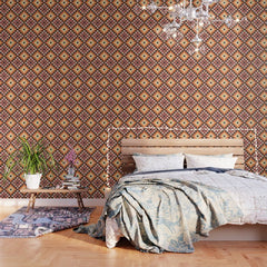 70s color squares pattern Wallpaper