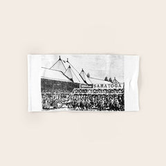 "The Starting Gate" Saratoga Springs Race Course Track Bath Towel
